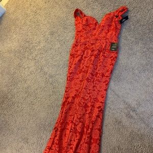 Floor length evening dress